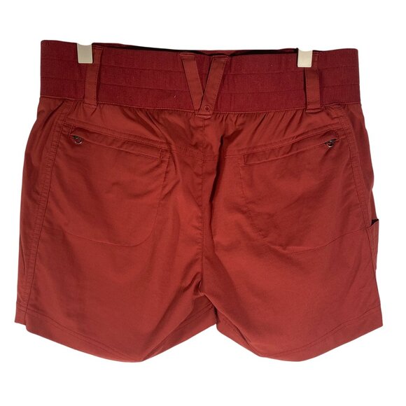 Title Nine Womens clamber Hiking & Climbing Shorts Size 6 rust red - Picture 2 of 7